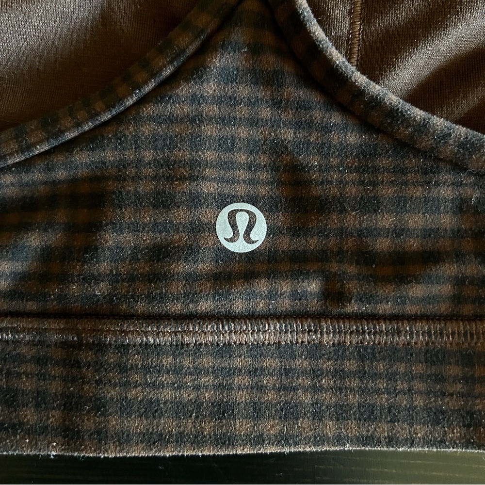 lululemon flow y bra nulu — Glow Grid Lava Cake Multi (size 14) - Picture 3 of 7